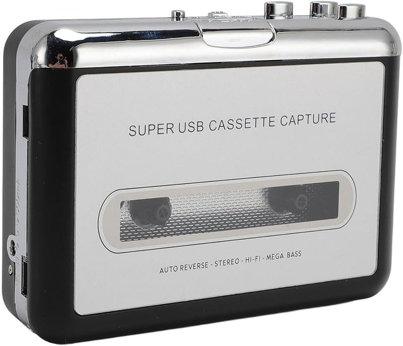 USB Cassette Player Recorder with Headphones Convert Tape to MP3 Digital Audio - Image 2
